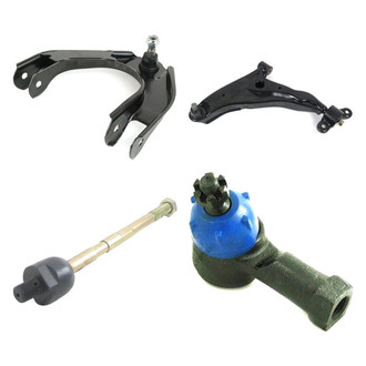 Mevotech® - Supreme™ Front Driver Side Lower and Upper Control Arm with Ball Joint and Tie Rod End Kit