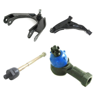 Mevotech® - Supreme™ Front Driver Side Lower and Upper Control Arm with Ball Joint and Tie Rod End Kit
