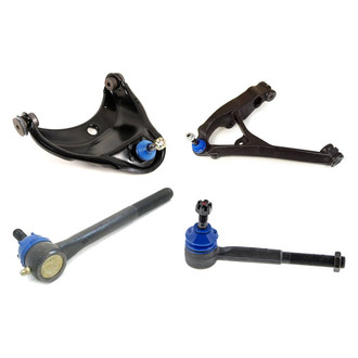 Mevotech® - Supreme™ Front Driver Side Lower and Upper Control Arm with Ball Joint and Tie Rod End Kit