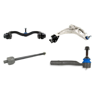 Mevotech® - Supreme™ Front Driver Side Lower and Upper Control Arm with Ball Joint and Tie Rod End Kit