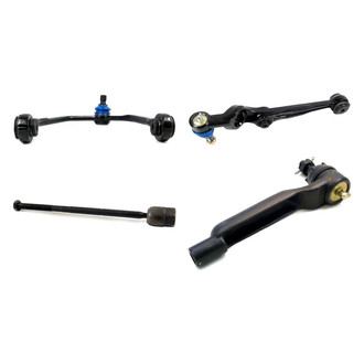Mevotech® - Supreme™ Front Driver Side Lower and Upper Control Arm with Ball Joint and Tie Rod End Kit