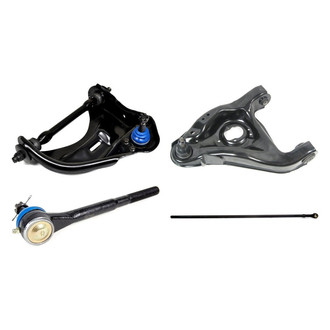 Mevotech® - Supreme™ Front Driver Side Lower and Upper Control Arm with Ball Joint and Tie Rod End Kit