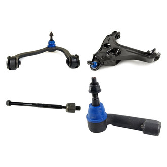 Mevotech® - Supreme™ Front Driver Side Lower and Upper Control Arm with Ball Joint and Tie Rod End Kit