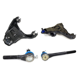 Mevotech® - Supreme™ Front Driver Side Lower and Upper Control Arm with Ball Joint and Tie Rod End Kit