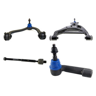 Mevotech® - Supreme™ Front Driver Side Lower and Upper Control Arm with Ball Joint and Tie Rod End Kit