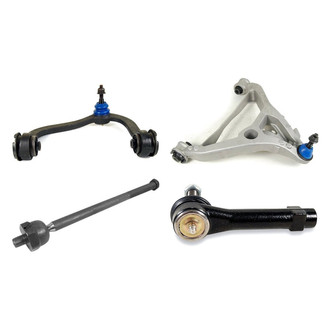 Mevotech® - Supreme™ Front Driver Side Lower and Upper Control Arm with Ball Joint and Tie Rod End Kit