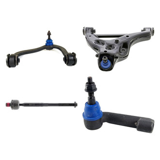 Mevotech® - Supreme™ Front Driver Side Lower and Upper Control Arm with Ball Joint and Tie Rod End Kit