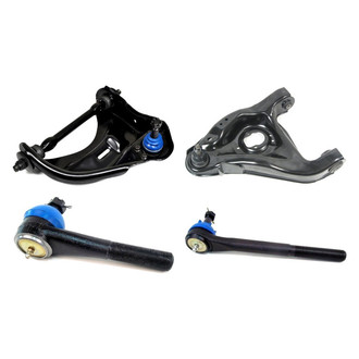 Mevotech® - Supreme™ Front Driver Side Lower and Upper Control Arm with Ball Joint and Tie Rod End Kit