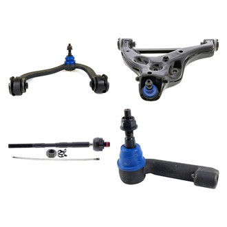 Mevotech® - Supreme™ Front Driver Side Lower and Upper Control Arm with Ball Joint and Tie Rod End Kit