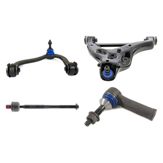 Mevotech® - Supreme™ Front Driver Side Lower and Upper Control Arm with Ball Joint and Tie Rod End Kit