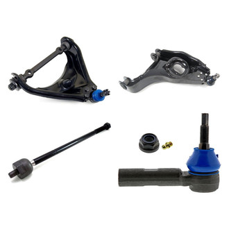 Mevotech® - Supreme™ Front Driver Side Lower and Upper Control Arm with Ball Joint and Tie Rod End Kit
