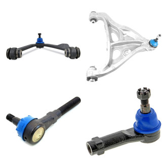 Mevotech® - Supreme™ Front Driver Side Lower and Upper Control Arm with Ball Joint and Tie Rod End Kit