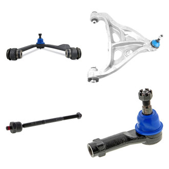 Mevotech® - Supreme™ Front Driver Side Lower and Upper Control Arm with Ball Joint and Tie Rod End Kit