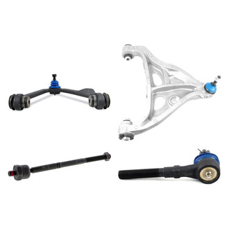 Mevotech® - Supreme™ Front Driver Side Lower and Upper Control Arm with Ball Joint and Tie Rod End Kit