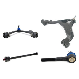 Mevotech® - Supreme™ Front Driver Side Lower and Upper Control Arm with Ball Joint and Tie Rod End Kit