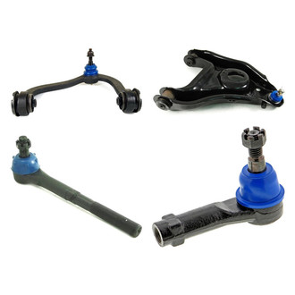 Mevotech® - Supreme™ Front Driver Side Lower and Upper Control Arm with Ball Joint and Tie Rod End Kit