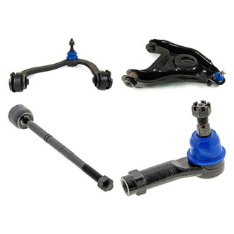 Mevotech® - Supreme™ Front Driver Side Lower and Upper Control Arm with Ball Joint and Tie Rod End Kit