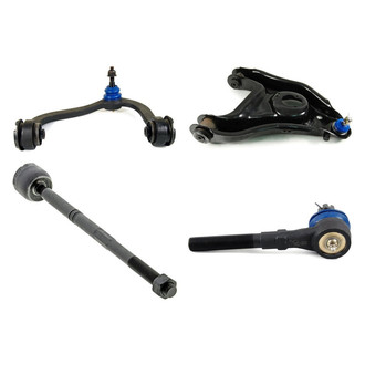 Mevotech® - Supreme™ Front Driver Side Lower and Upper Control Arm with Ball Joint and Tie Rod End Kit