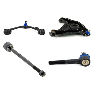 Mevotech® - Supreme™ Front Driver Side Lower and Upper Control Arm with Ball Joint and Tie Rod End Kit