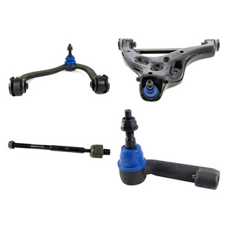 Mevotech® - Supreme™ Front Driver Side Lower and Upper Control Arm with Ball Joint and Tie Rod End Kit