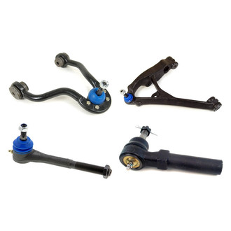 Mevotech® - Supreme™ Front Driver Side Lower and Upper Control Arm with Ball Joint and Tie Rod End Kit