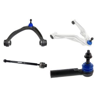 Mevotech® - Supreme™ Front Driver Side Lower and Upper Control Arm with Ball Joint and Tie Rod End Kit