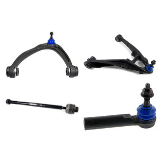Mevotech® - Supreme™ Front Driver Side Lower and Upper Control Arm with Ball Joint and Tie Rod End Kit