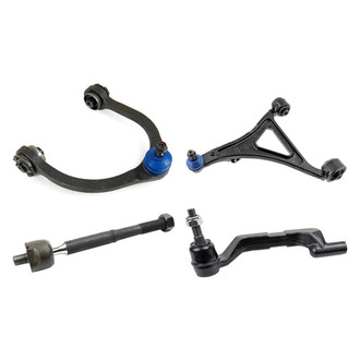 Mevotech® - Supreme™ Front Driver Side Lower and Upper Control Arm with Ball Joint and Tie Rod End Kit