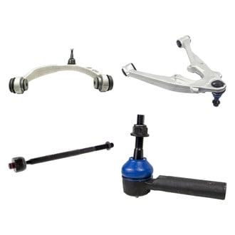 Mevotech® - Supreme™ Front Driver Side Lower and Upper Control Arm with Ball Joint and Tie Rod End Kit