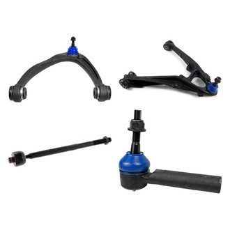 Mevotech® - Supreme™ Front Driver Side Lower and Upper Control Arm with Ball Joint and Tie Rod End Kit