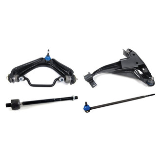 Mevotech® - Supreme™ Front Driver Side Lower and Upper Control Arm with Ball Joint and Tie Rod End Kit