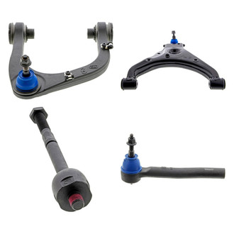 Mevotech® - Supreme™ Front Driver Side Lower and Upper Control Arm with Ball Joint and Tie Rod End Kit