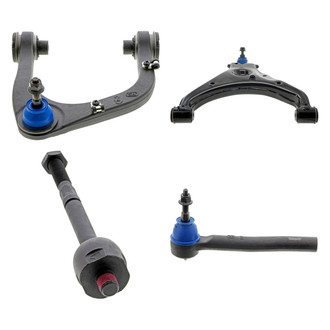 Mevotech® - Supreme™ Front Driver Side Lower and Upper Control Arm with Ball Joint and Tie Rod End Kit