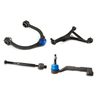Mevotech® - Supreme™ Front Driver Side Lower and Upper Control Arm with Ball Joint and Tie Rod End Kit