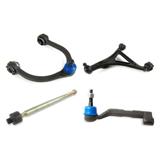 Mevotech® - Supreme™ Front Driver Side Lower and Upper Control Arm with Ball Joint and Tie Rod End Kit