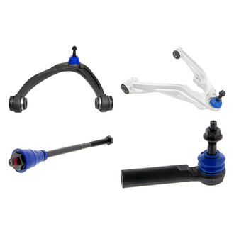 Mevotech® - Supreme™ Front Driver Side Lower and Upper Control Arm with Ball Joint and Tie Rod End Kit