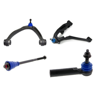 Mevotech® - Supreme™ Front Driver Side Lower and Upper Control Arm with Ball Joint and Tie Rod End Kit