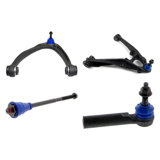 Mevotech® - Supreme™ Front Driver Side Lower and Upper Control Arm with Ball Joint and Tie Rod End Kit