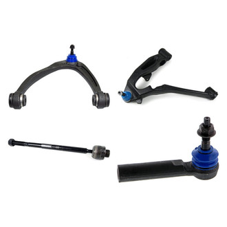 Mevotech® - Supreme™ Front Driver Side Lower and Upper Control Arm with Ball Joint and Tie Rod End Kit