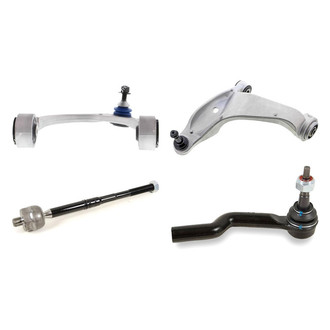 Mevotech® - Supreme™ Front Driver Side Lower and Upper Control Arm with Ball Joint and Tie Rod End Kit