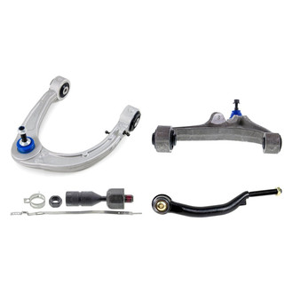 Mevotech® - Supreme™ Front Driver Side Lower and Upper Control Arm with Ball Joint and Tie Rod End Kit