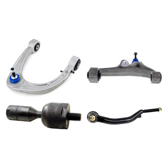 Mevotech® - Supreme™ Front Driver Side Lower and Upper Control Arm with Ball Joint and Tie Rod End Kit