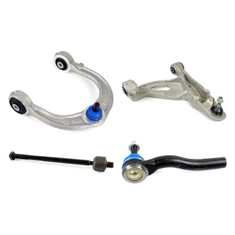 Mevotech® - Supreme™ Front Driver Side Lower and Upper Control Arm with Ball Joint and Tie Rod End Kit