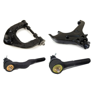 Mevotech® - Supreme™ Front Driver Side Lower and Upper Control Arm with Ball Joint and Tie Rod End Kit
