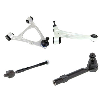 Mevotech® - Supreme™ Front Driver Side Lower and Upper Control Arm with Ball Joint and Tie Rod End Kit