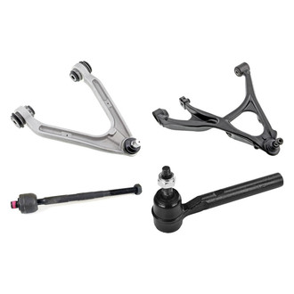 Mevotech® - Supreme™ Front Driver Side Lower and Upper Control Arm with Ball Joint and Tie Rod End Kit
