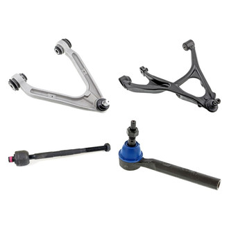 Mevotech® - Supreme™ Front Driver Side Lower and Upper Control Arm with Ball Joint and Tie Rod End Kit