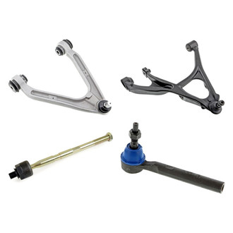 Mevotech® - Supreme™ Front Driver Side Lower and Upper Control Arm with Ball Joint and Tie Rod End Kit