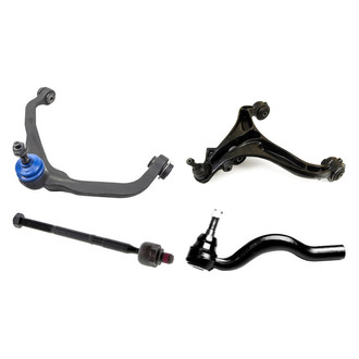 Mevotech® - Supreme™ Front Driver Side Lower and Upper Control Arm with Ball Joint and Tie Rod End Kit