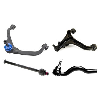 Mevotech® - Supreme™ Front Driver Side Lower and Upper Control Arm with Ball Joint and Tie Rod End Kit